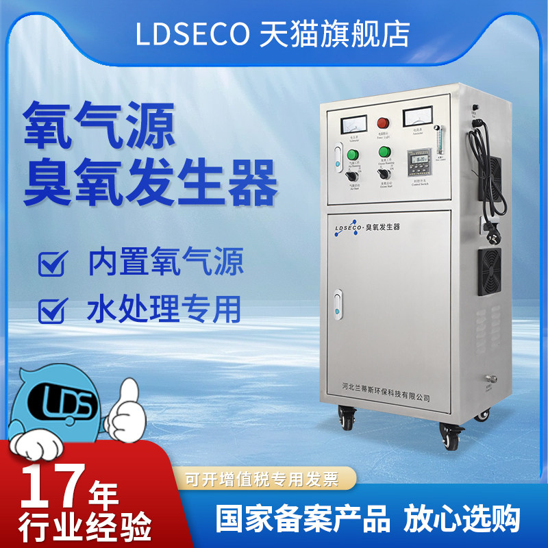 LDCECO 高浓度氧气源臭氧发生器污水纯净水桶装水除味臭氧机