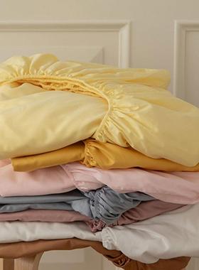 全棉斜纹纯白色床笠夏款纯棉床垫保护套床罩学生宿舍专用90×200