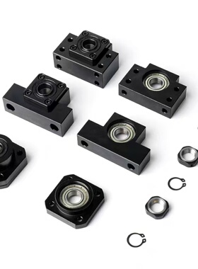 滚珠丝杆支撑座LEB21 31-6 8 10 12 15 20 25方形丝杠支座组件LEC