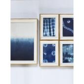 民宿 饰软装 蓝染相框画框 幼儿园小学手工背景墙扎染壁墙饰陈列装