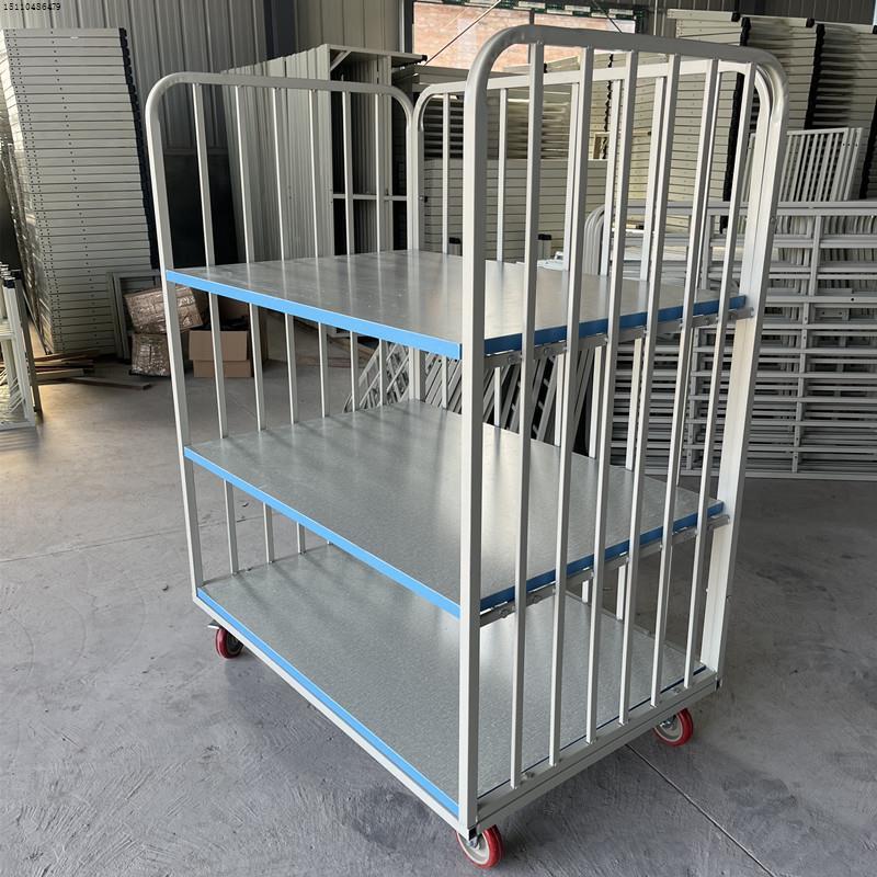 服装厂裁片车成衣周转车运料包装推布车面料成品放布车手推车三层