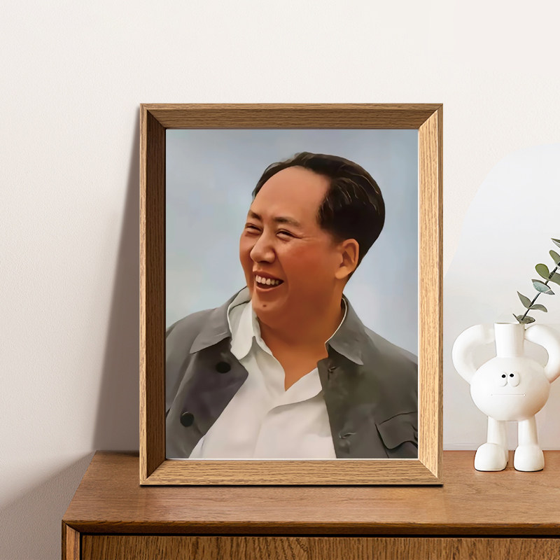 毛主席画像相框摆台毛爷爷画像