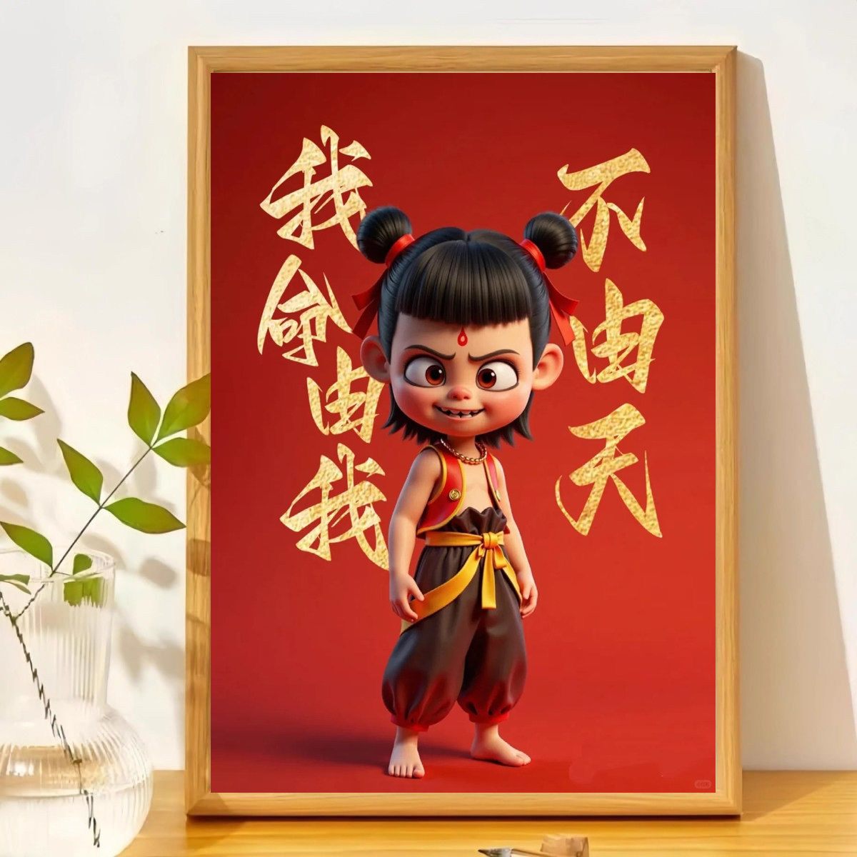 哪吒之魔童闹海相框敖丙哪咤摆件
