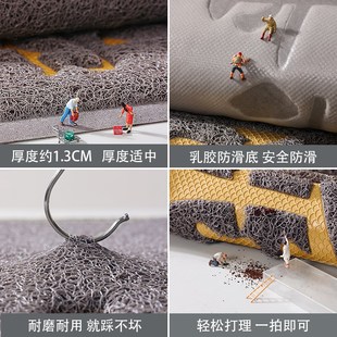 进门地垫大门口丝圈脚垫入户门垫家用玄关垫子出入平安地毯耐脏