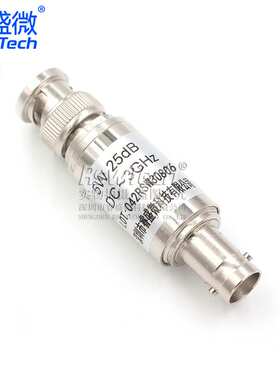 BNC-JK 5W固定衰减器 Q9同轴DC-3GHz接头 25DB BNC公转母衰减器