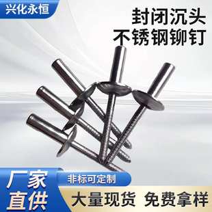 厂家供应不锈钢铆钉304扁圆头防水型拉铆钉国 抽芯铆钉封闭型
