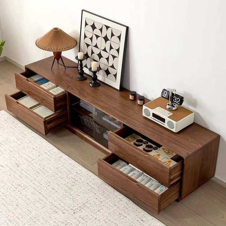 北美黑胡桃木电视柜北欧简约实木客厅落地柜简约小户型收纳储物柜,鲜花速递/花卉仿真/绿植园艺,割草机/草坪机,淘宝优惠券,粉丝福利购,淘宝优惠卷