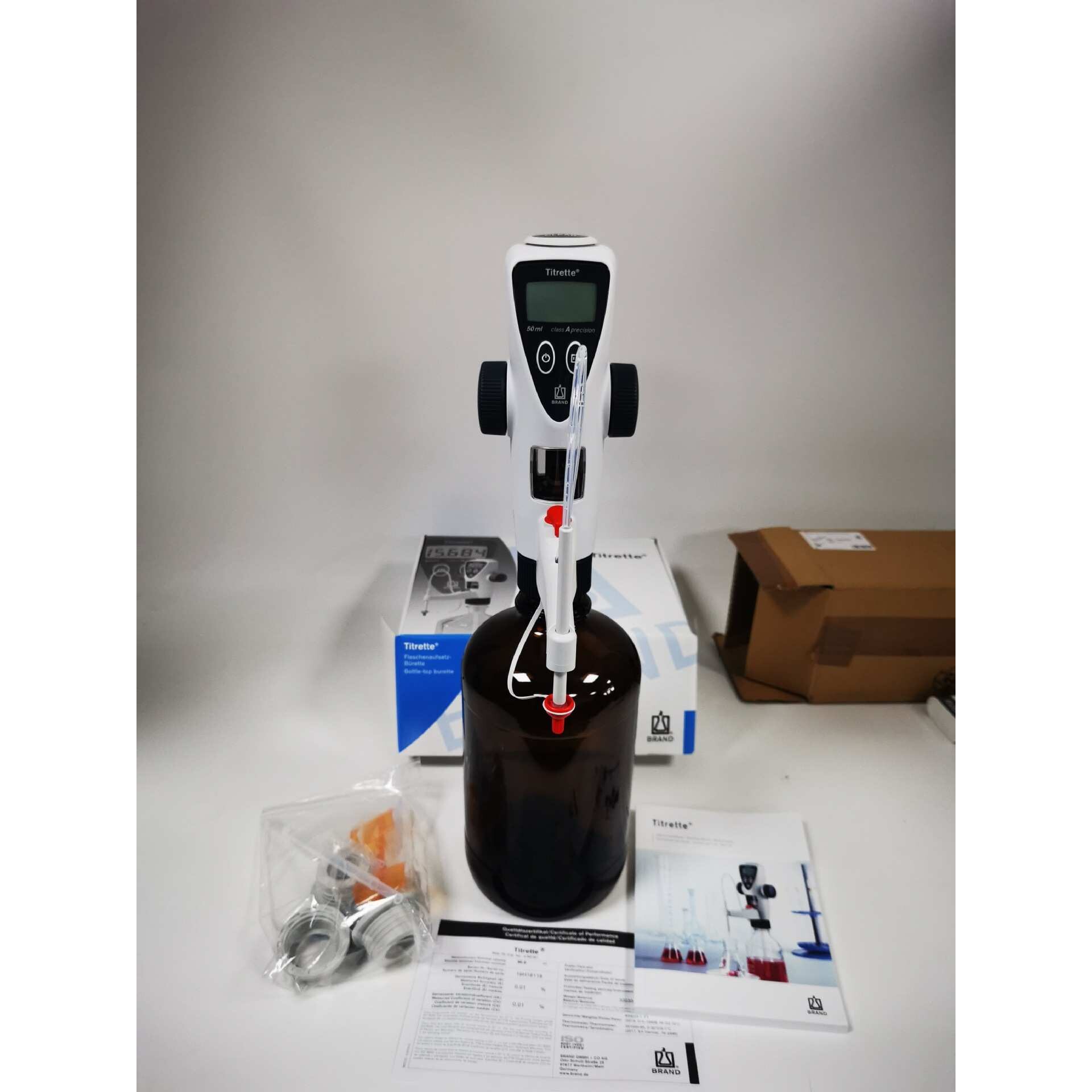 普兰德brand数字瓶口滴定器  10ml滴定仪分液器4760241瓶口滴定仪