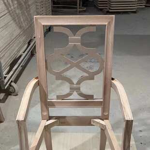 美式轻奢实木餐椅白胚出售白胚餐椅厂家 实木轻奢餐椅毛胚椅子