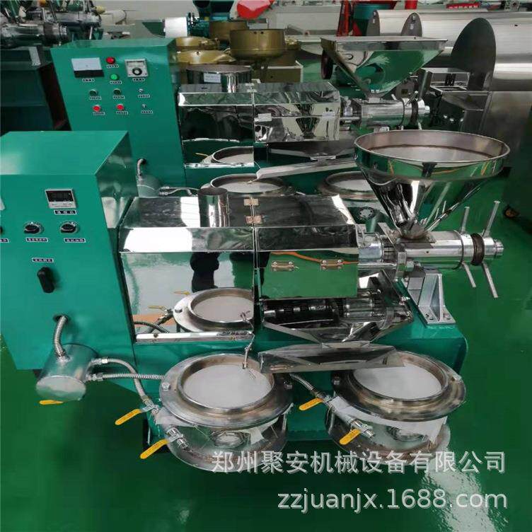 螺旋菜籽榨油机全自动压榨菜籽油机器大型菜籽油生产设备