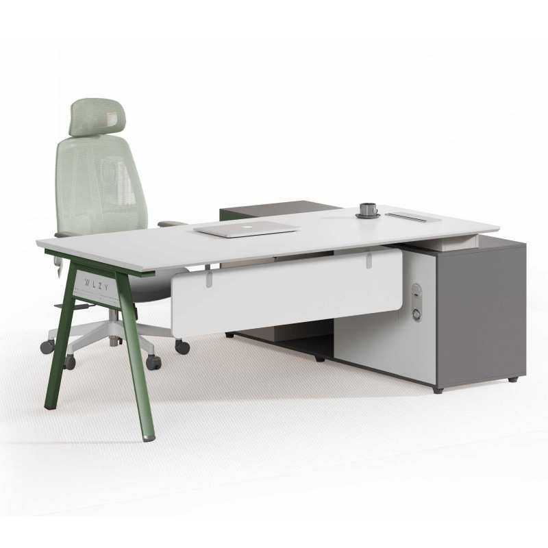 办公老板桌轻奢现代高端主管大班台总裁经理简约办公室单人办公桌