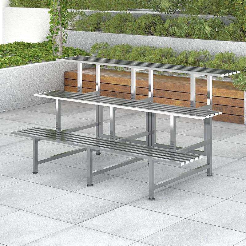 花架阳台室外花盆架不锈钢铁艺阶梯花架落地式多层多肉花架室内