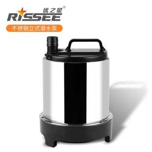 优之星鱼缸潜水泵底吸泵静音循环抽水泵高扬程喷泉泵不锈钢池塘泵