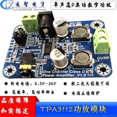 TPA3112模块 D类功放 单声道D类数字功放  音频功放 大功率 25W