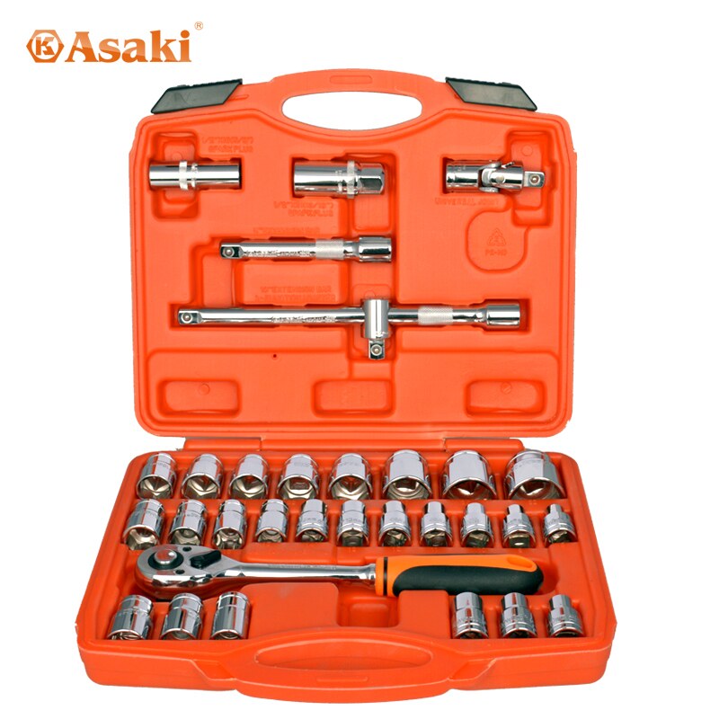 包邮32件套筒扳手套装汽车维修工具32件套装扳手棘轮扳手套装套筒