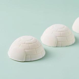 AKOKO6连圣诞节雪屋慕斯蛋糕硅胶模具法式西点巧克力蒙古包烘焙模