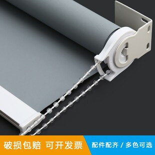 2024新款 办公室遮阳帘免打孔拉帘卧室卫生间全遮光防晒 窗帘卷拉式