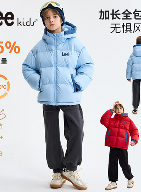 LeeKids童装男童羽绒服小男孩冬季加绒保暖棉服儿童加厚防水外衣