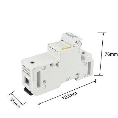 银森RT18-125AM熔断器底座RO17保险管22X58保险丝熔芯外壳1P 125A