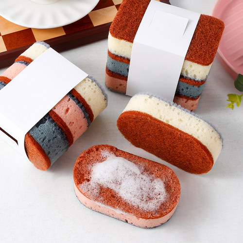 加厚高密度彩色洗碗海绵刷