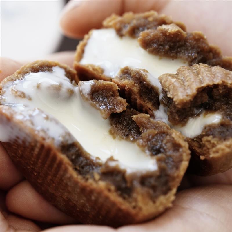 刘叔叔手作奶黄流心生椰拿铁抹茶柚手工月饼礼盒顺丰空运包邮