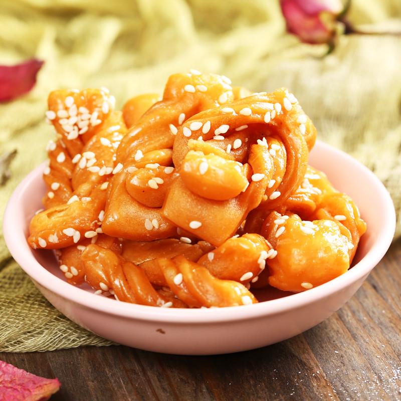 潘祥记香脆小麻花玫瑰味原味糕点零食小袋装小辫香酥小吃食品整箱