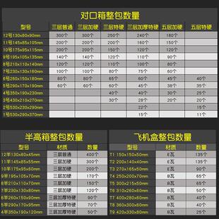 快递打包搬家大纸箱子定制包装盒淘宝小纸盒子扁纸箱半高纸箱