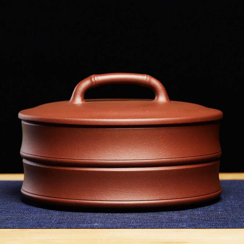 宜兴紫砂茶叶罐中式储存茶缸普洱茶饼收纳包装醒茶罐陶瓷密封罐子