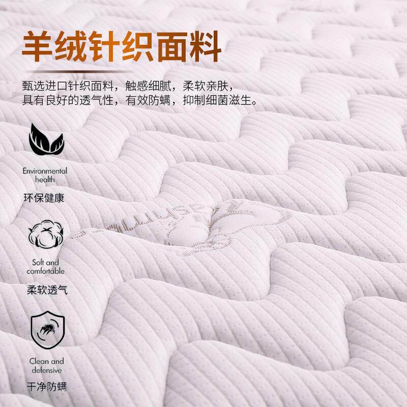 海马飞雪床垫10cm厚天然乳胶椰棕薄席梦思硬垫棕榈榻榻米床垫儿童