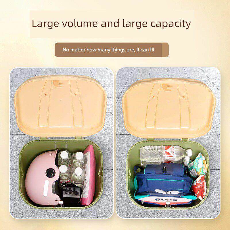 电瓶电动自行车后置车筐防雨水车篮放东西神器置物箱储物后备尾箱