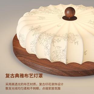 印室花布艺AD698南洋风侘房间寂风胡木色主 卧灯中古风吸顶灯法式