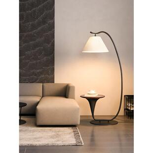 新款高级设计师钓鱼落地灯客厅沙发旁边艺术法式中古覆古置物台灯