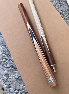 Xw1898台球球杆小头10毫米梅林中头11.5中国风黑色8斯诺克袋直硬