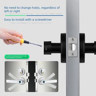 防火门锁修改指纹锁家庭通道智能锁办公室密码锁室内防火门电子锁