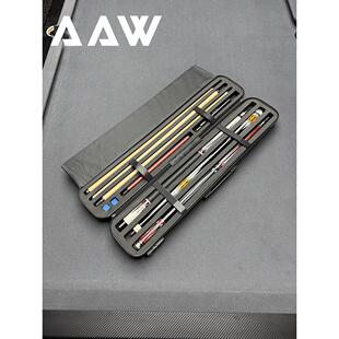 台球杆盒二分之一大头杆盒子九球杆箱密码锁可选六槽冲打跳一体包