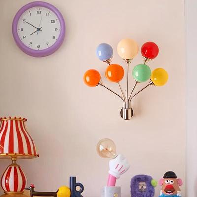 【定制】ASCA儿童房创意彩色气球壁灯斯复古包豪氛男孩女围CASA-B
