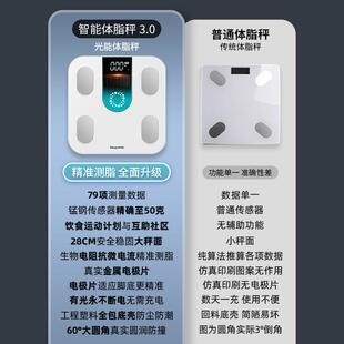 光能体脂秤减肥专用体重称重电子秤家用高精准太阳能人体健康秤