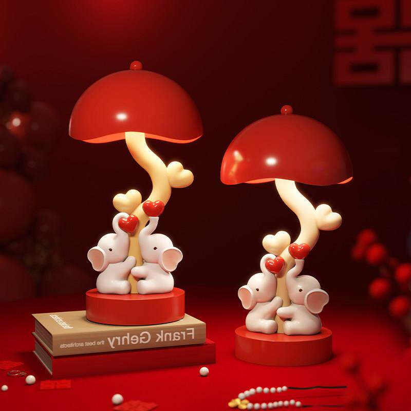 结婚礼物送新人新娘闺蜜情侣订婚新婚礼品婚房装饰一对象台灯摆件