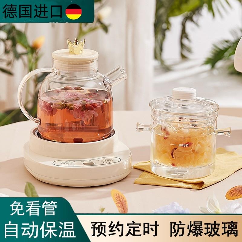 德国进口玻璃烧水壶养生壶多功能小型迷你办公室花茶壶煮茶壶