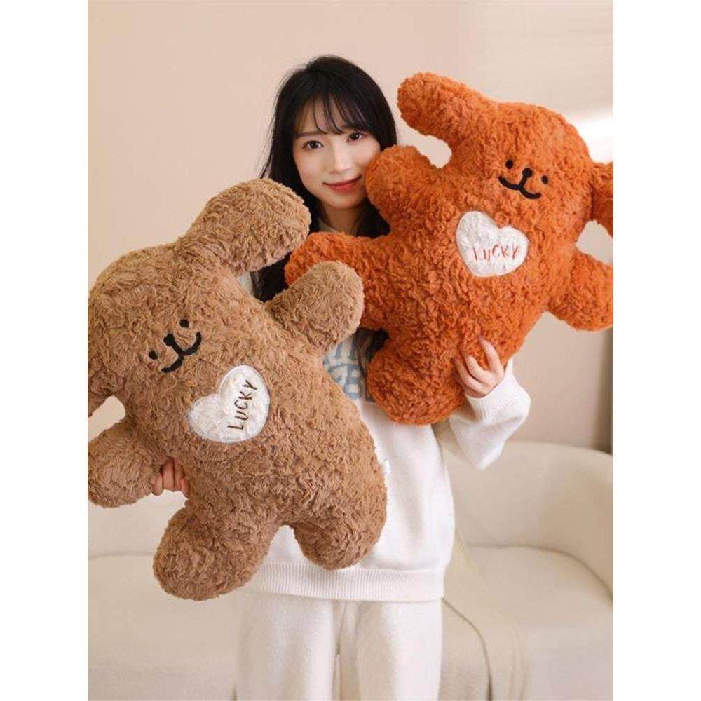 线条小狗抱枕装饰画可爱小狗送生日礼物毛绒公仔娃娃玩偶睡觉抱枕,模玩/动漫/周边/娃圈三坑/桌游,棉花娃娃/毛绒玩具娃衣,淘宝优惠券,粉丝福利购,淘宝优惠卷