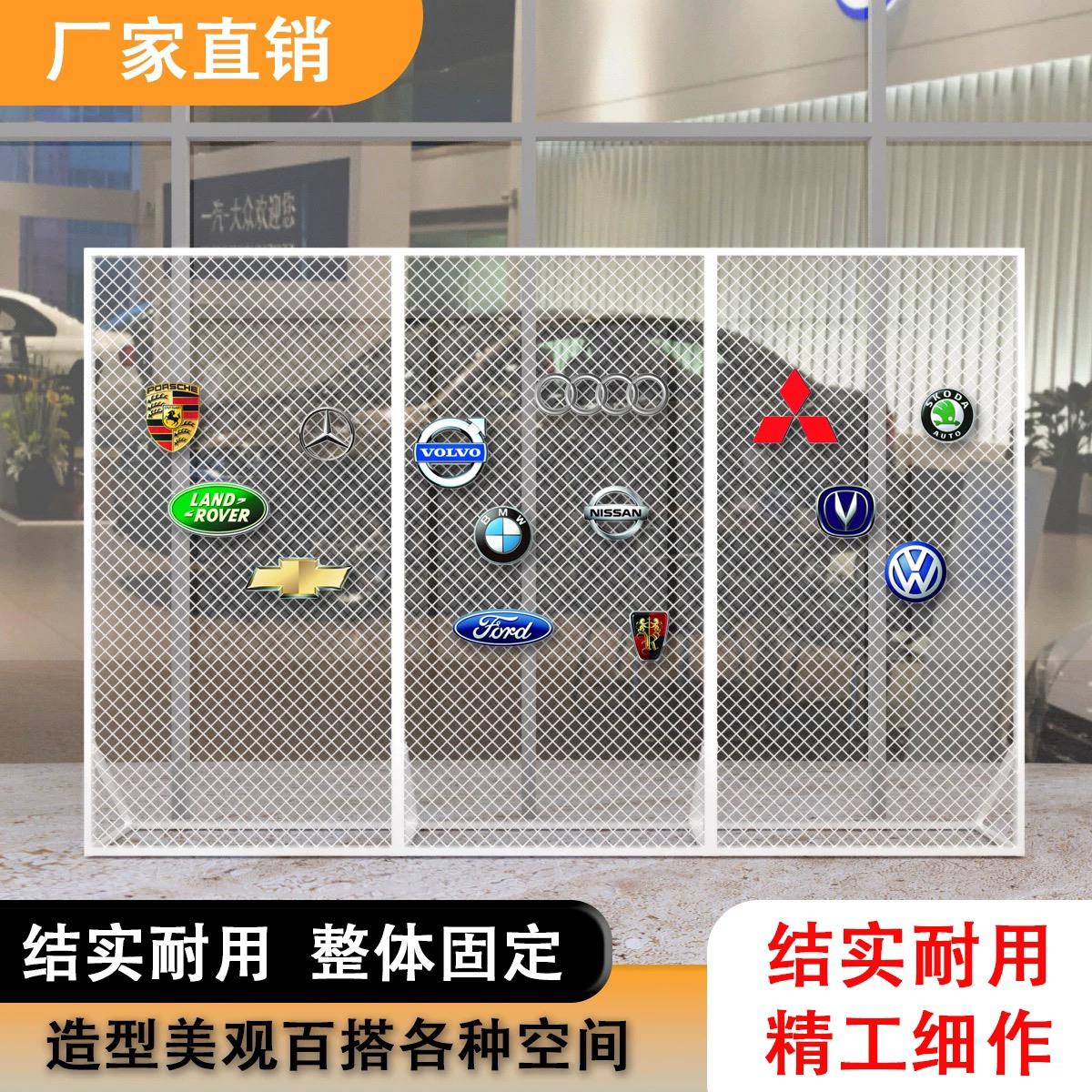 落地网格展示架4S店活动画 画展户外幼儿园作品会展立式菱形铁丝
