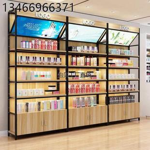 货架带灯箱化妆品展示柜超市美容院母婴宠物店自由组合陈列柜展柜