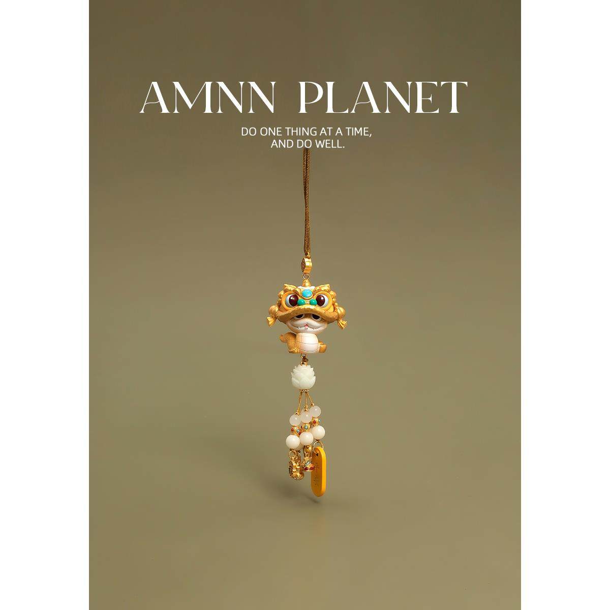 AMNN 2025蛇年国潮挂件创意生肖高档轻奢可爱汽车后视镜吊坠挂饰