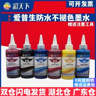 彩天下原装彩天下爱普生连供墨盒照片颜料墨水抗UV打印机专用墨水