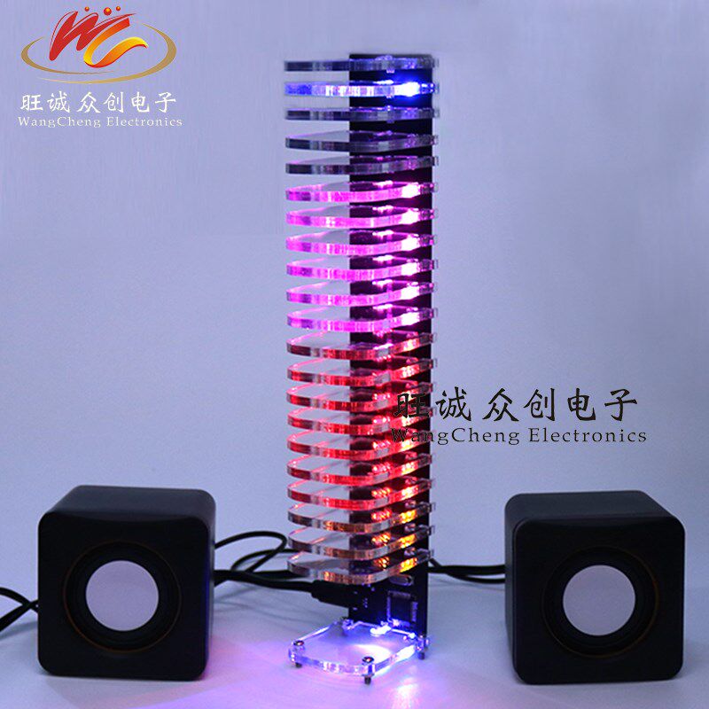音频节奏灯音乐频谱LED灯 音乐旋律灯器显示diy电子制作套件成品