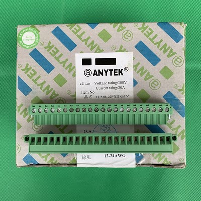 恩尼特克 ANYTEK TJ5.08 22P 有耳 GN TJ225152000AG 接线端子