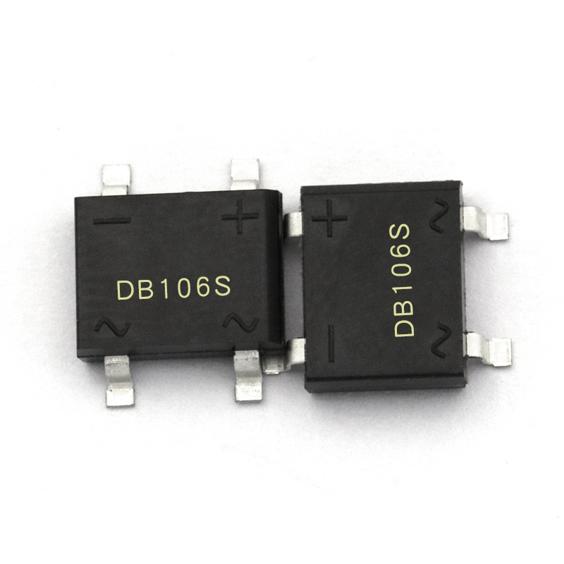 整流桥 桥堆 整流桥堆DB106S 1A 600V SOP-4 整流器 (5个)