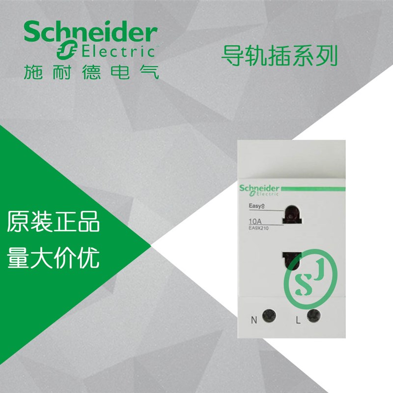 【原装正品】施耐德 断路器2孔10A  配电箱导轨插座 EA9X210