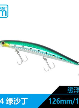 蓝旗鱼邪道1号路亚淡水浅湾深湾125/126SF钓翘嘴神器浮水米诺假饵