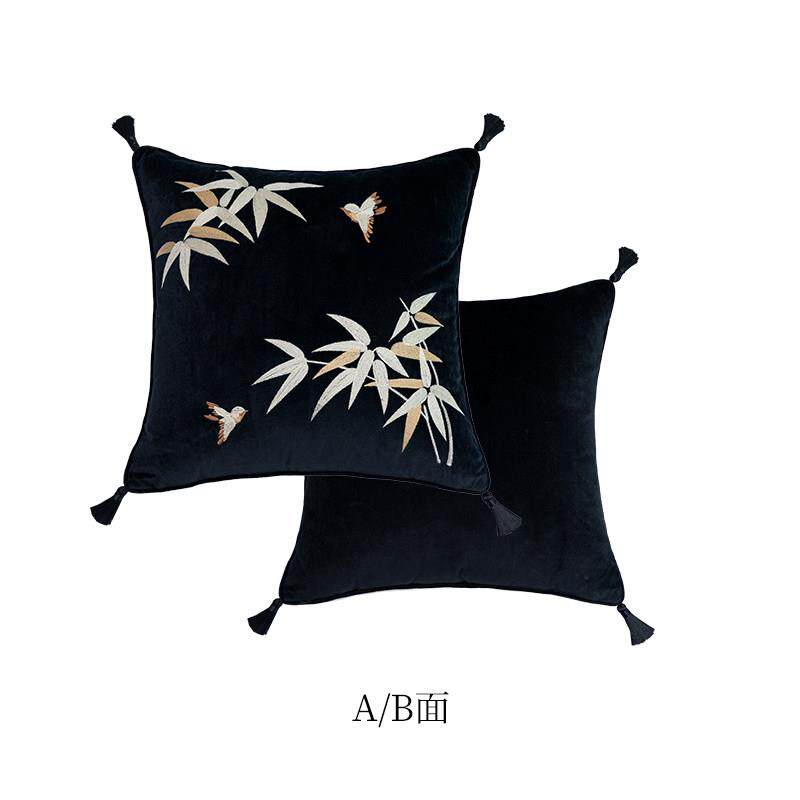 蜡笔派浮光竹影沙发坐垫新中式一片式异形高级氛围感四季通用盖布